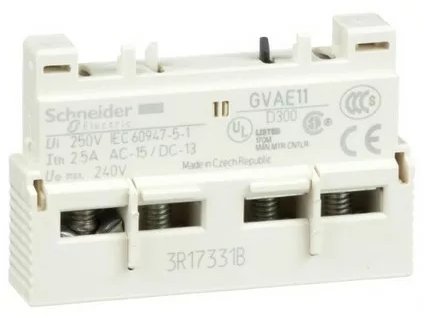 Čelné pomocné kontakty NO+NC GVAE11 SCH
