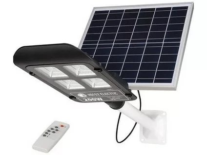 Svietidlo LED pouličné solárne HL0740060200 200W čierne