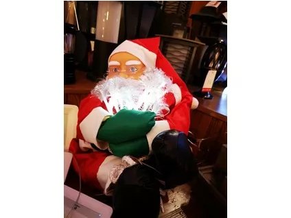 Dekorácia Santa na povraze