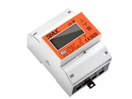Trojfázový 4-modulový digitálny elektromer, s funkciou reset, MID, 100A