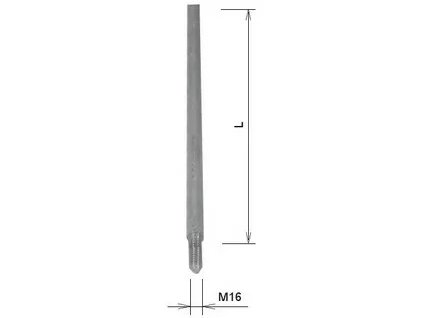 Tyč JP 30 zvodová M16 Almgsi - 24907 (L=3m)