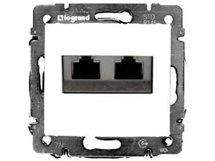 VALENA Zásuvka dát. Biela 2XRJ45 UTP Cat.5E 774239