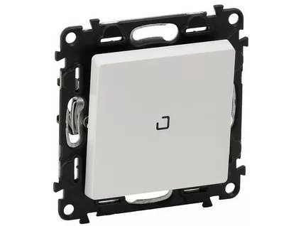 VALENA LIFE striedavý prepínač so signálkou orientačnou biely 752126