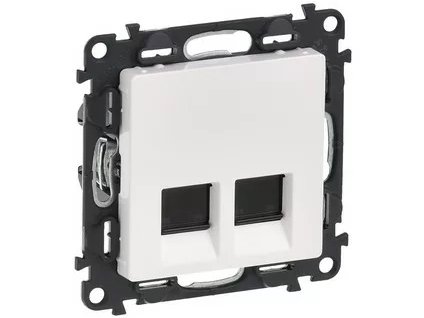 VALENA LIFE zásuvka 2xRJ45 Cat.6A STP biela 753149