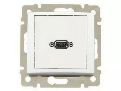 Valena zásuvka A/V HD 15 biela, 770083
