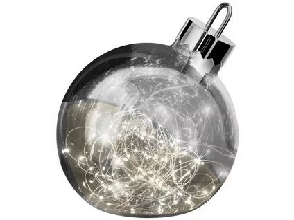 Vianočná LED dekorácia Ornament 72228 dymová
