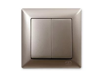 VISAGE AMBIENCE prepínač č.5B béžový metalický