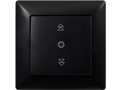 VISAGE AMBIENCE spínač na ovládanie žalúzií čierny