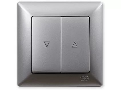 VISAGE AMBIENCE Tlačidlo ovládanie roliet strieborné
