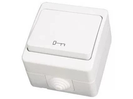 VISAGE WAT Tlačidlo dvere biela IP54