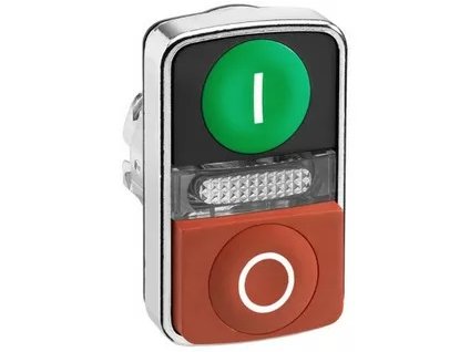 Dvojtlačidlová ovládacia hlavica s LED ZB4BW7L3741