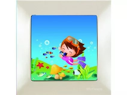 Vypínač CANDELA KIDS -DIVER -biela 2127 528 0101