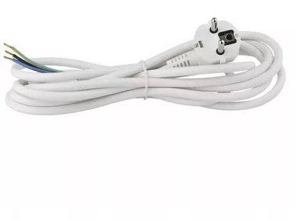 Flexošnúra PVC 3x1,5mm H05VV-F 3metre biela S14323