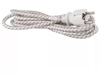 Flexošnúra PVC opradená 3x0,75mm 2,4metra S00003