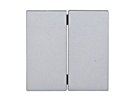 Kolíska pre vypínač č.5, 6+6, strieborná