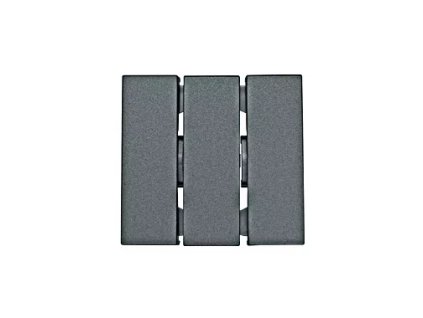 Kolíska pre vypínač trojitý, šedá