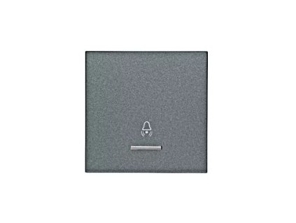 Kolíska s priezorom a symbolom zvončeka, šedá