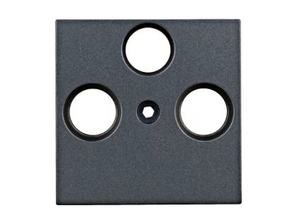 Kryt anténovej zásuvky TV, typ HSAT-M, 3 otvory, šedý