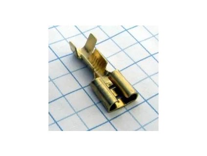 MTA Dutinka plochá 6,3mm mosadzná