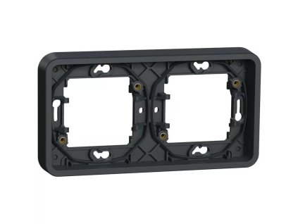 Rámček Mureva Styl MUR34101 2-násobný pre zapustenú montáž IP55 antracit