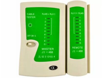 ISO 423 Káblový tester RJ11, RJ12, RJ45, LED kontrola