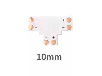 T spojka pre LED pásy - 10 mm - 2pin