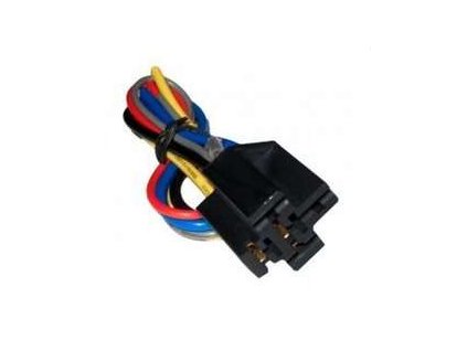 Držiak na relé - 5-cestné s káblami- (6,3mm)