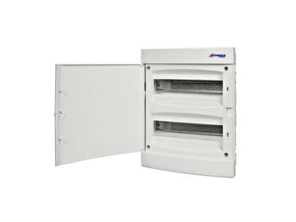 Zápustná rozvodnica IP40 2-radová, 2x12modulov, plné dvere