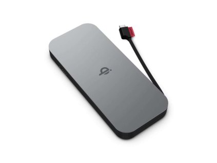 LENOVO Go, Bezdrôtová powerbanka Qi, 10000 mAh, šedá