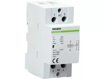 Inštalačné stýkač, 40 A, ovl. 220/230 V, 4 NO  kontakt 102420