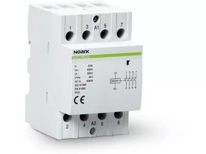 Inštalačné stýkač, 63 A, ovl. 220/230 V, 4 NO kontakt 102427