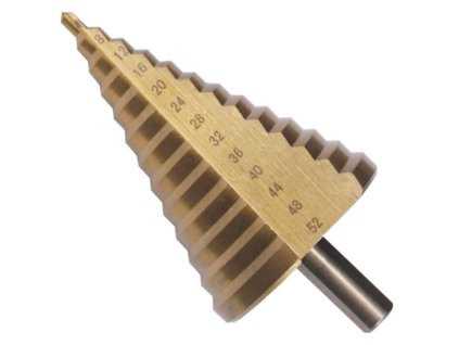 Stupňovitý vrták pre zväčšenie otvorov HSS 4 - 52 mm