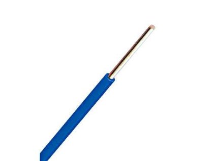 Pevný vodič s PVC izoláciou H07V-U 2,5mm2 modrý