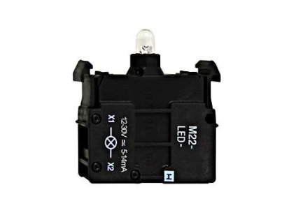 LED 12-30VACDC, zelená, skrutkové svorky, čelné