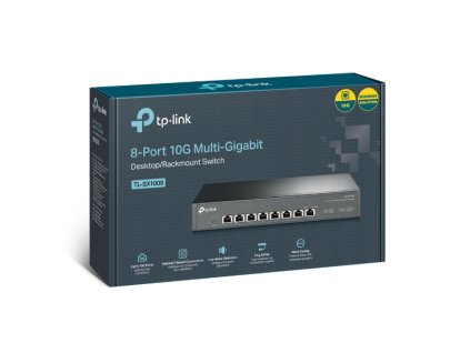 TP-Link TL-SX1008, Switch 8-Port/10000Mbps/Rack