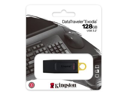 KINGSTON DataTraveler EXODIA 128GB blk/yel