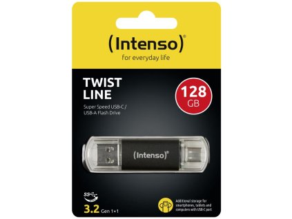 INTENSO Twist Line, USB-C/USB-A, USB Kľúč, 128GB