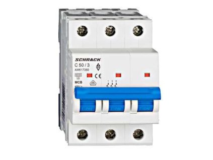 Istič C50/3 6kA, charakteristika C, 50A, 3-pólový