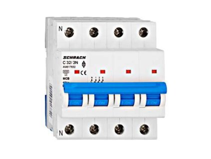 Istič C32/3N 6kA, charakteristika C, 32A, 3-pólový+N