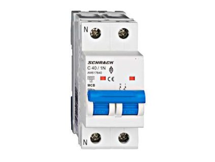 Istič C40/1N 6kA, charakteristika C, 40A, 1-pólový+N