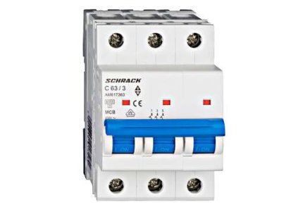 Istič C63/3 6kA, charakteristika C, 63A, 3-pólový