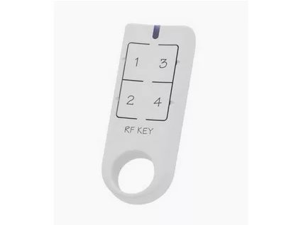 Klúčenka RF KEY- biela 4tlač. dosah 200m