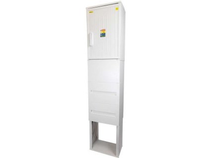 SFOS E2RP/F+ZD Elektormerový trojfázový dvojtarifný rozvádzač v pilieri s káblovým priestorom a zemným dielom