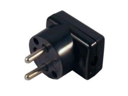 Vidlica 5536-2159 N 250V 16A 2P+PE PVC čierna
