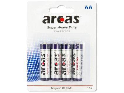 ARCAS Batéria R06, Zink-oxid AA, 4ks