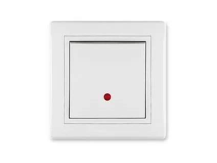 Krížový prepínač č. 7 s orientačným osvetlením 10A 250V~ biela 628.000