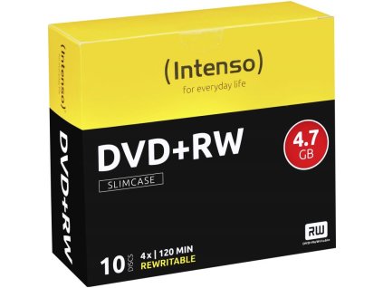 INTENSO DVD+RW Slim Case 4,7GB 10ks
