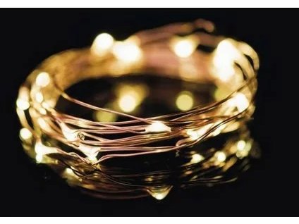 LED reťaz NANO 20LED 1,9M teplá biela ZY1952