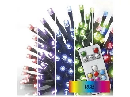 LED svetelná reťaz 16m farebná s diaľ.ovládačom D4AA04