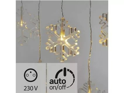 LED svetelná reťaz Vločky 8LED ZY2265